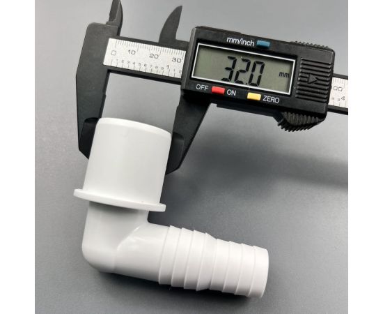 Переходник угловой для подключения сливного шланга Профитт 20x23x32, белый 2227244 – изображение 4