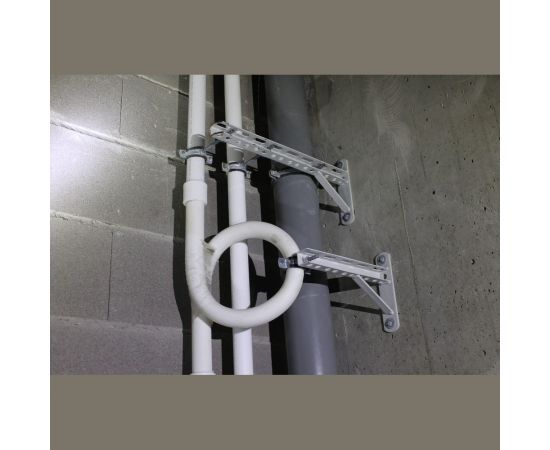 Консольный кронштейн LUCKY Guy с опорой L=600 мм, окрашенный RAL 7035 100 04 600 1 – изображение 4