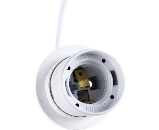 Патрон NE-AD E27 со шнуром для ламп, термопластик, Белый, 1/150, A3102-02 – изображение 4