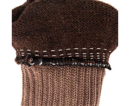 Трикотажные двойные полушерстяные перчатки Сибртех 68633 – изображение 5