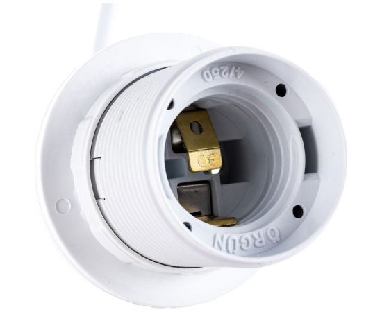 Патрон NE-AD E27 со шнуром для ламп, термопластик, Белый, 1/150, A3102-02 – изображение 5