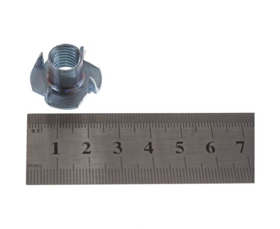 Мебельная забивная гайка Element М10 белый цинк 20 шт 307470 – изображение 5