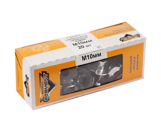 Мебельная забивная гайка Element М10 белый цинк 20 шт 307470 – изображение 6