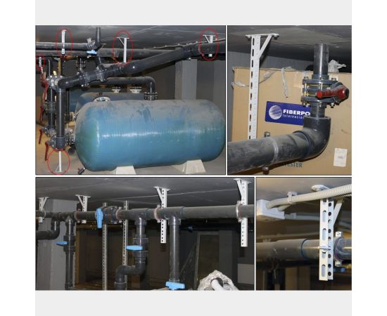 Консольный кронштейн LUCKY Guy с опорой L=600 мм, окрашенный RAL 7035 100 04 600 1 – изображение 6