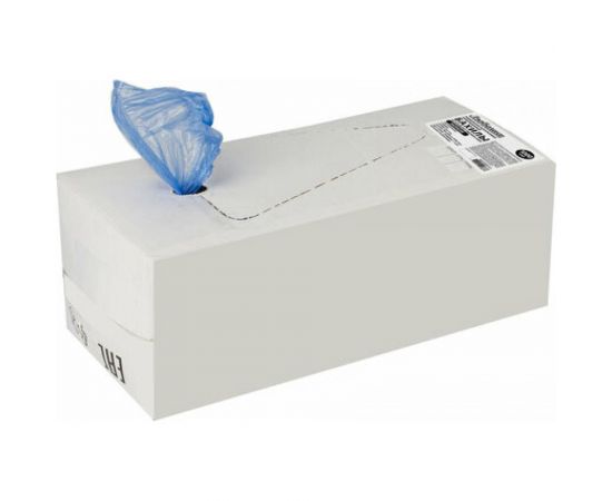 Бахилы ЛЮБАША ЭКОНОМ, комплект 1000 пар в упаковке, размер 39х13 см, 20 мкм, 630717 – изображение 6