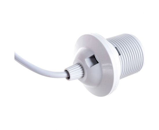 Патрон NE-AD E27 со шнуром для ламп, термопластик, Белый, 1/150, A3102-02 – изображение 6