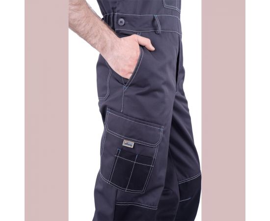 Летний полукомбинезон iForm ТУРБО SAFETY, темно-серый/черный Ком 669/120/182 – изображение 7