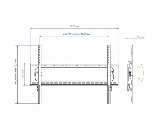 TV кронштейн Kromax STAR PRO 112 black 20252 – изображение 9