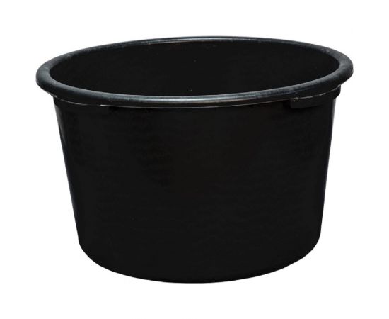 Емкость Тара.ру 65 л, строительная, круглая, без крышки, цв. чёрный 26236 