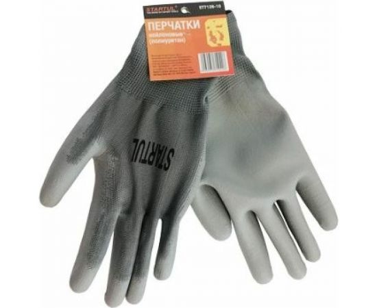 Нейлоновые перчатки с полиуретановым неполным покрытием STARTUL размер 9 ST7128-9 