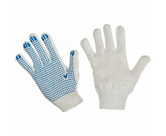 Перчатки с ПВХ СПЕЦЛЕОН 4 нити, 10 класс, 10 пар ПЕР10К4Н 