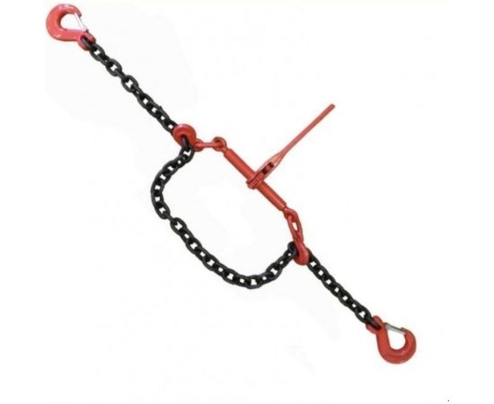 Крепежная цепь ТРАСТ комплект с талрепом 8 мм, 4000 мм, крюк-крюк 4687201914433 