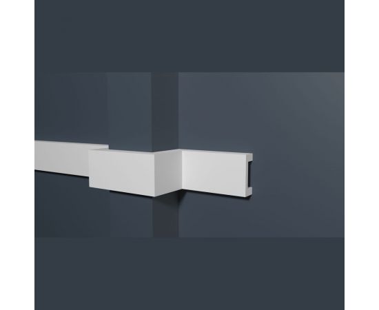 Молдинг стеновой ударопрочный влагостойкий под покраску Decor-Dizayn 40x15x3000 мм DD618 (3m) 