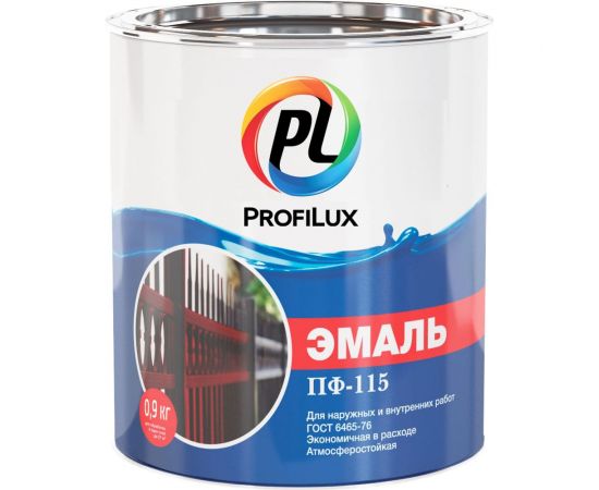 Эмаль Profilux ПФ-115 голубая глянцевая 5015, 0.9 кг Н0000001924 