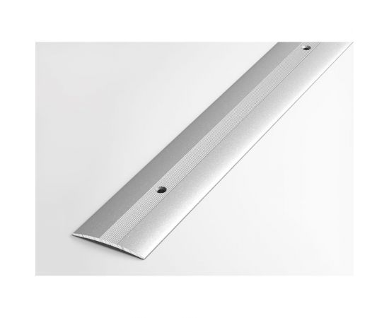 Порог прямой алюминиевый ЛУКА (37 мм, 0,9 м, порошковое покрытие, Серебро) 00000002313 