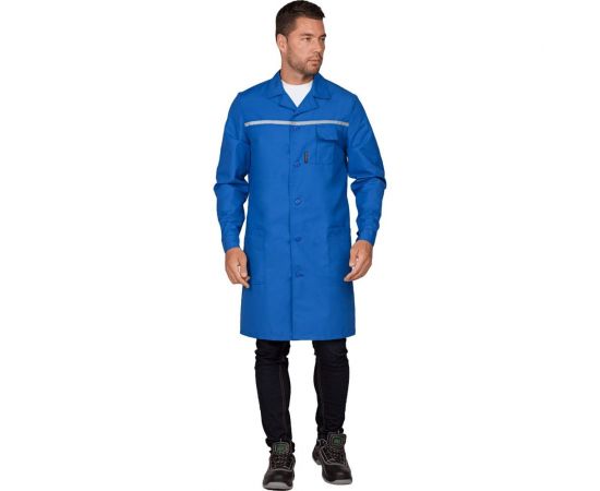 Халат ГК Спецобъединение СИБИРЯК василёк, размер 96-100, рост 182-188 Хал 528/ 96/182 