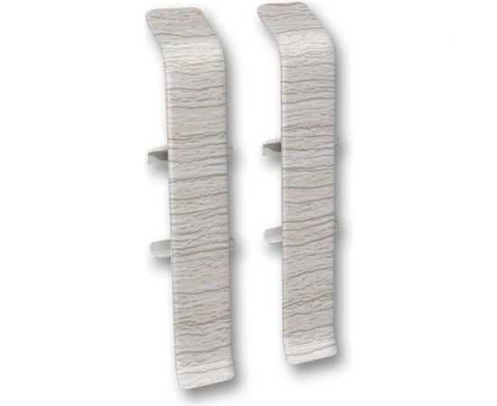 Соединитель для плинтуса DECONIKA (55 мм, 253 Ясень серый, 2 шт.) Д-П55-С-Ф2 253 ЯСН СЕР 