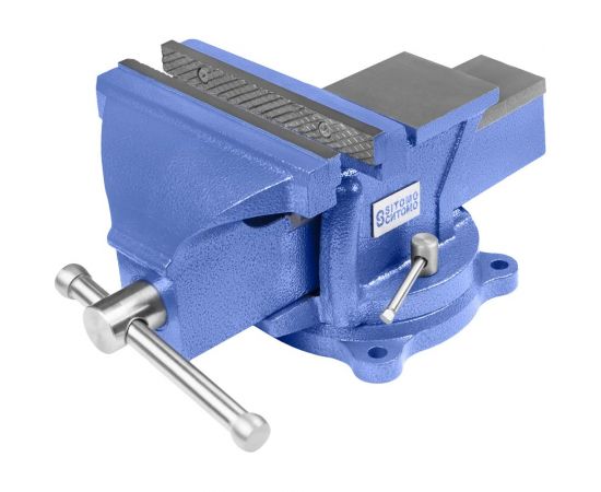 Слесарные тиски SITOMO ТСЧ-200 поворотные, облегченные, с наковальней 954536 
