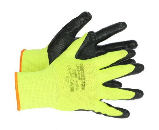 Перчатки с нитриловым покрытием PROTECT2U GREEN LINE размер L/9 8281 