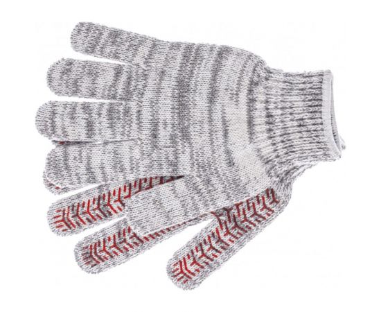 Трикотажные усиленные перчатки СИБРТЕХ гелевое ПВХ-покрытие 68182 