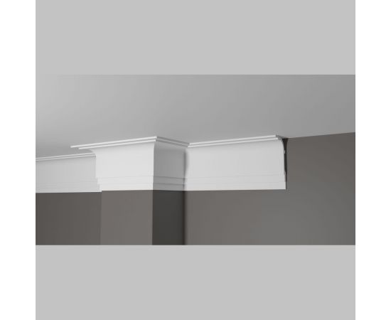 Потолочный карниз Decor-Dizayn ударопрочный влагостойкий под покраску 120Х60Х2000 мм DD516 