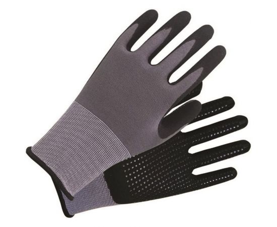 Трикотажные перчатки с нитриловым покрытием ULTIMA ПВХ-точка на ладони ULT825/L 