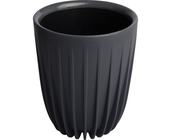 Пластиковый горшок с вкладкой liveingreen СИГМА антрацит, диам. 25 см, высота 30 см, 10.2 л СИ25-12 