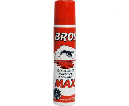 Аэрозоль от комаров и клещей BROS MAX 90 мл 706894 