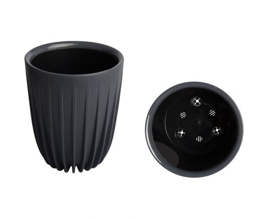 Пластиковый горшок с вкладкой liveingreen СИГМА антрацит, диам. 25 см, высота 30 см, 10.2 л СИ25-12 – изображение 2