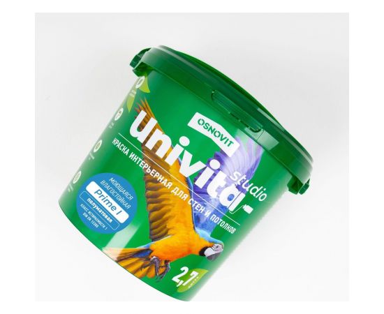 Интерьерная краска Основит Univita Studio Prime I САс991 ПМ20. База А, 2.7 л 90017 – изображение 2