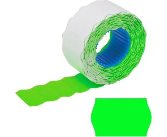 Этикет-лента BRAUBERG 22х12 мм, зеленая, комплект 5 рулонов по 800 шт. 123575 – изображение 2