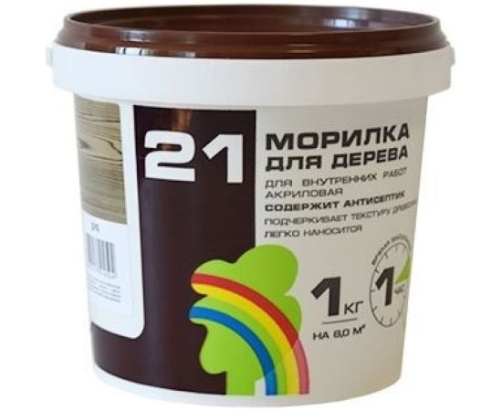 Морилка Радуга ВДАК 21 (дуб; 1 кг) 4607017514504 – изображение 2