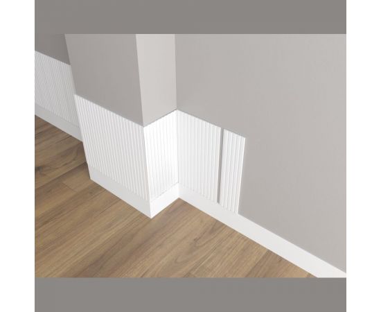 Панель стеновая ""Грани"" ударопрочная, влагостойкая, под покраску Decor-Dizayn 150x10x3000 мм DD904 (3m) – изображение 3