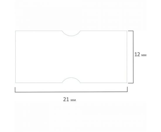 Этикет-лента BRAUBERG 21x12 мм, прямоугольная, белая, комплект 5 рулонов по 600 шт. 114207 – изображение 4