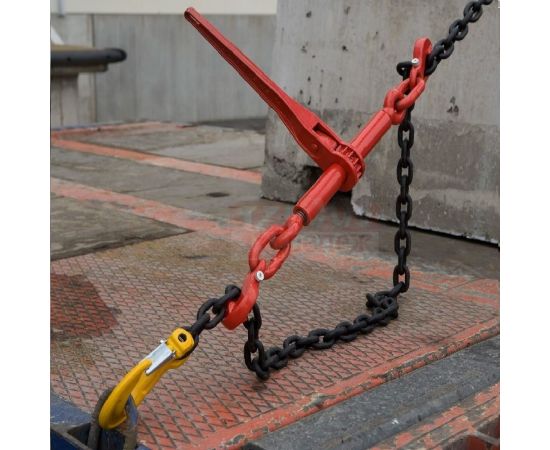 Крепежная цепь ТРАСТ комплект с талрепом 8 мм, 4000 мм, крюк-крюк 4687201914433 – изображение 4