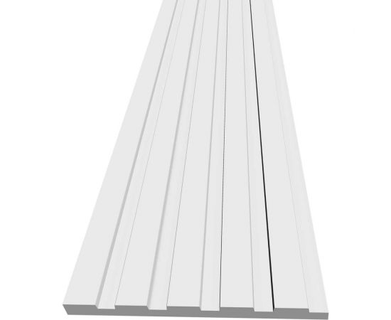 Панель стеновая ""Грани"" ударопрочная, влагостойкая, под покраску Decor-Dizayn 150x10x3000 мм DD904 (3m) – изображение 4