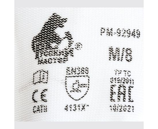 Перчатки с полиуретановым обливом Русский Мастер, белые/черные, р.M/8, 2 шт. РМ-92949 – изображение 5