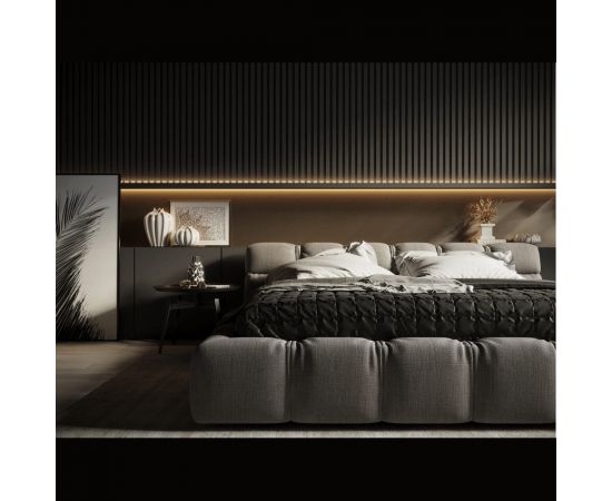 Панель стеновая ""Грани"" ударопрочная, влагостойкая, под покраску Decor-Dizayn 150x10x3000 мм DD904 (3m) – изображение 6