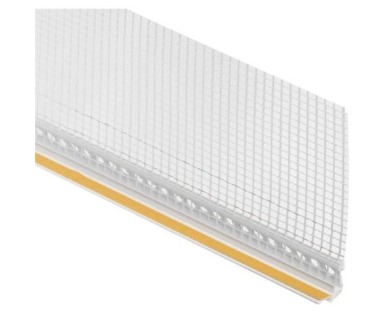 Оконный профиль примыкающий с сеткой LXL (40 шт, 6 мм, 2.4 м) OS-6 pvc 