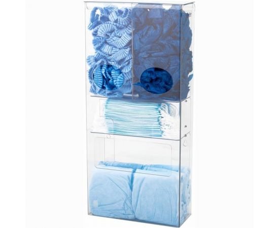 Органайзер для одноразовых СИЗ Evdar настенный, халаты, 2 вида СИЗ, медицинские маски O23010 