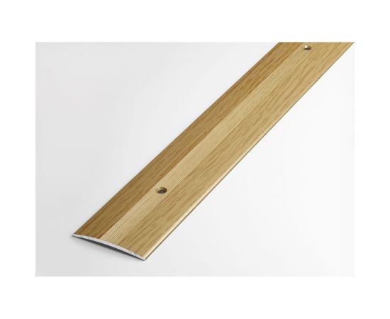 Порог прямой алюминиевый ЛУКА (5 шт, 37 мм, 2,7 м, декоративный, Дуб светлый) УТ000022308 