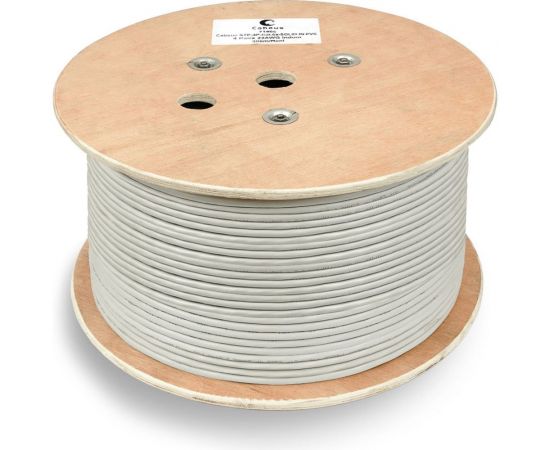 Кабель Cabeus витая пара, экранированная, категория 5e, 4 пары, многожильный SFTP-4P-Cat.5e-PATCH-GY 