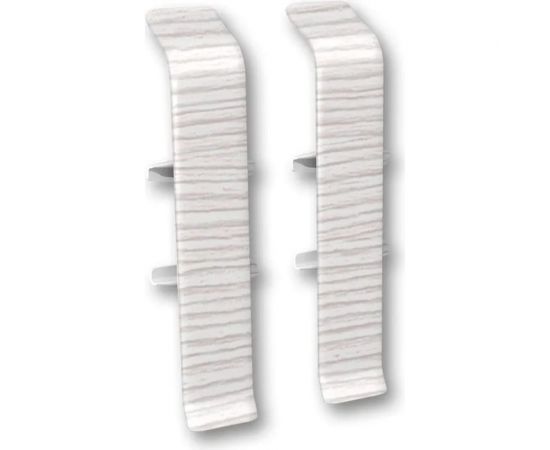 Соединитель для плинтуса DECONIKA (70 мм, 255 Ясень бьянко, 2 шт.) Д-П70-С-Ф2 255 ЯСН БНК 