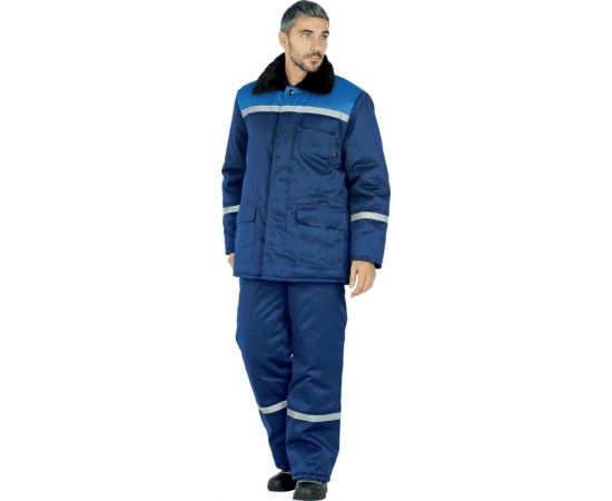 Утеплённая куртка ГК Спецобъединение МЕТЕЛИЦА темно-синий/василёк, р. 96-100, рост 158-164 Кур 311/ 96/158 
