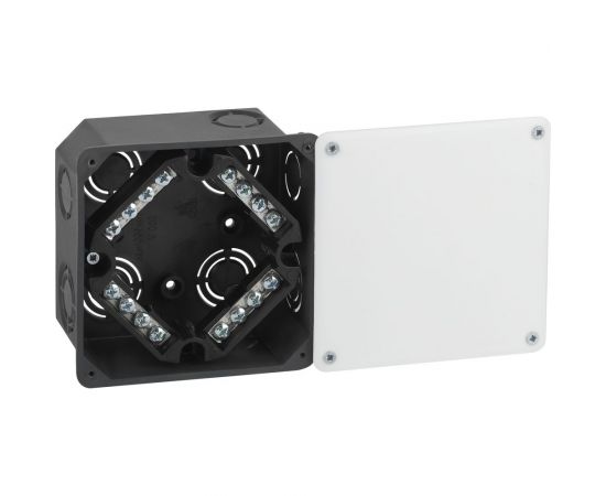 Распаячная коробка ЭРА KRT-k-107-107-50 для твердых стен, клеммник, крышка IP42, Б0057233 