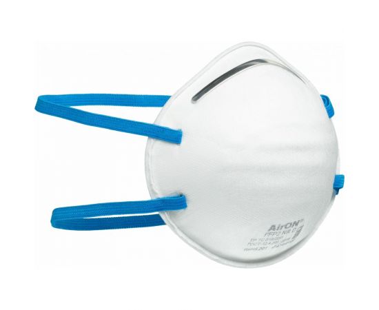Круглый респиратор-полумаска AirON FFP2 201, без клапана, 10 штук в упаковке AG0001 