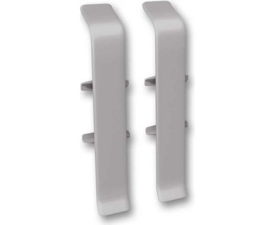 Соединитель для плинтуса DECONIKA (70 мм, 036 Платиново-серый, 2 шт.) Д-П70-С-Ф2 036 ПЛТ СЕР 