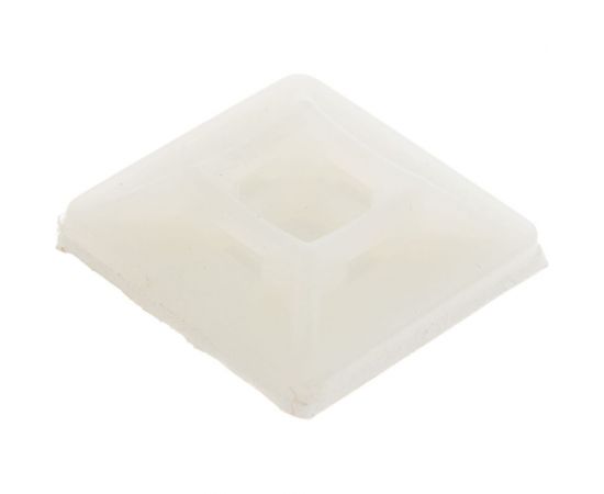 Самоклеящаяся площадка для крепления стяжек Hyperline HW-3A 19x19 мм, 100 штук 16069 