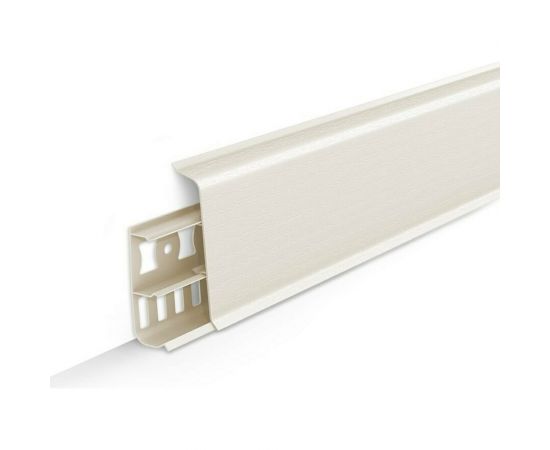 Напольный плинтус DECONIKA (70 мм; 2,2 м; 033 кремово-белый; 1 шт.) Д-П70 033 КРМ БЕЛ 