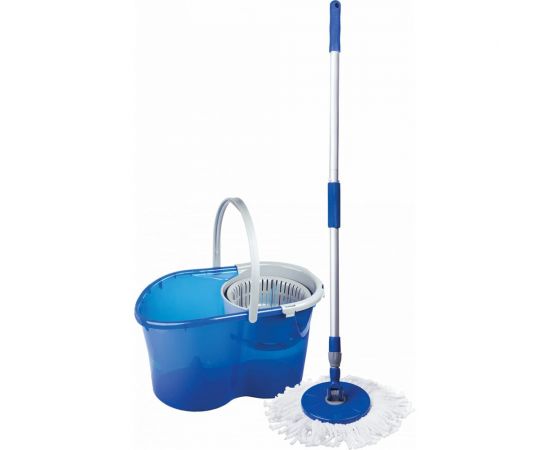 Набор для уборки ЛАЙМА ведро 14 л/5 л с отжимом, швабра с круглой насадкой 601460 